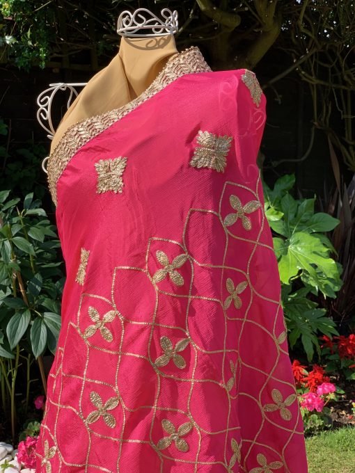 Gota Patti Chunni - Pink - Image 2