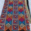 All Over Phulkari Chunni - Black/Orange/Blue - Image 4