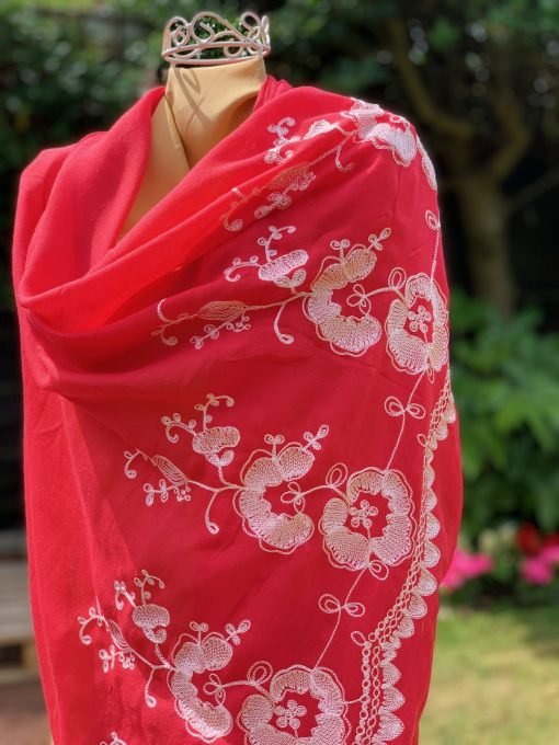 Voile Chunni - Coral