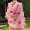 Light Phulkari Chunni - Baby Pink - Image 2