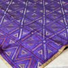 TwoTone Taffeta Silk Chunni Geometric - Purple - Image 4