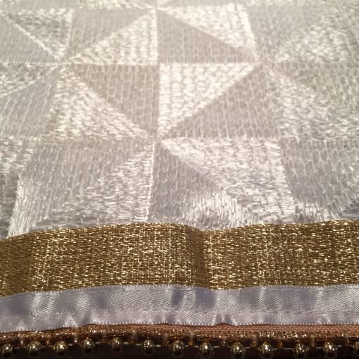 Heavy Phulkari Chunni - White - Image 5