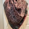 Soft Wool Reversible Stole Scarf - Green/Red - Image 2
