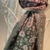 Soft Wool Reversible Stole Scarf - Green/Red - Image 3